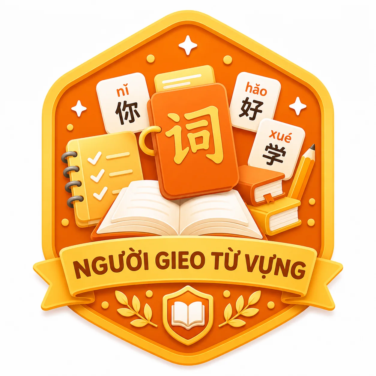 Huy hiệu Người Gieo Từ Vựng